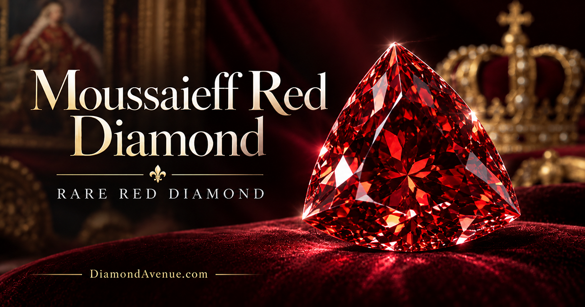 The Moussaieff Red Diamond, a rare 5.11-carat natural Fancy Red diamond with a modified triangular brilliant cut